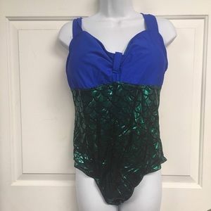 Plus size swimsuit MERMAID. New with Tags